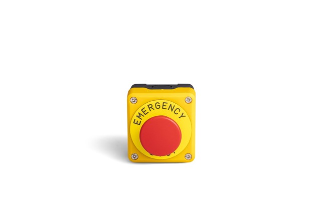 P Series Plastic 1 Hole BDMK + C3BK (NO) + BET60P Yellow-Black Control Box